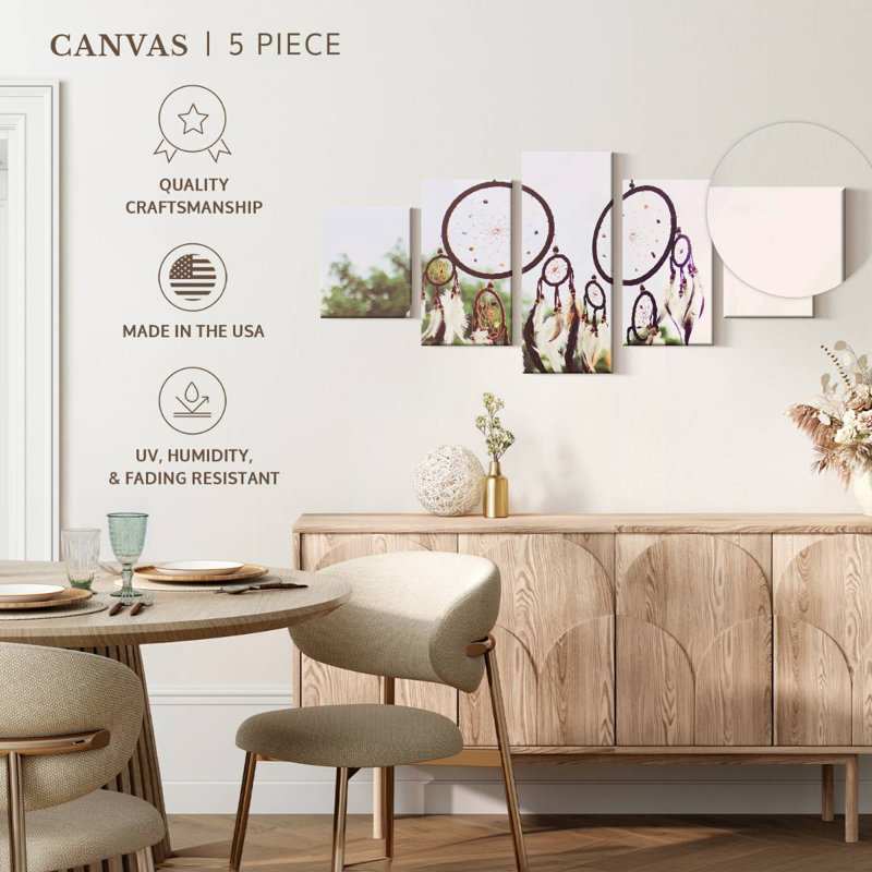 Capteurs de rêves rétro, H 24 po x l 55 po