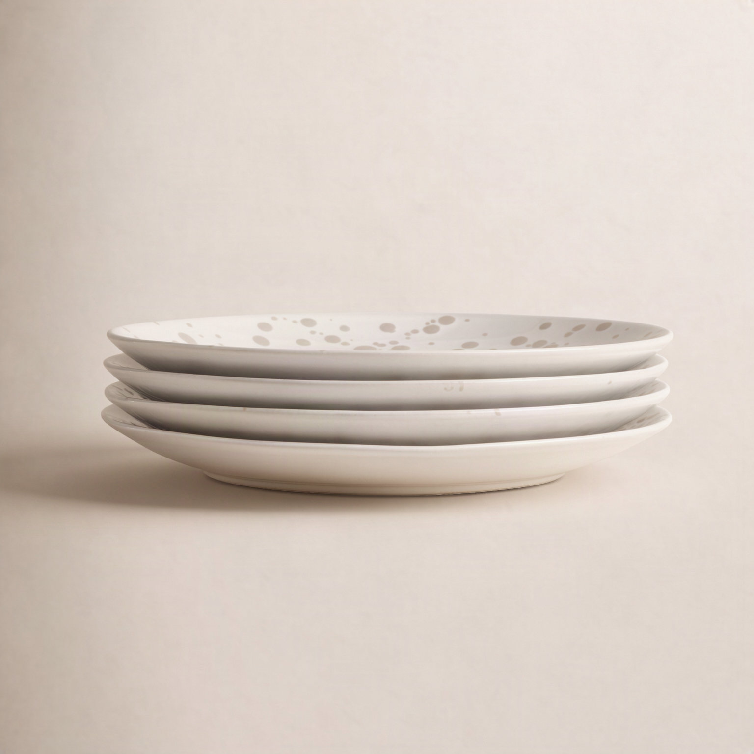 Splatter 8" Salad Plate, Beige