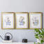 «Sketchy Bath I», ensemble de 3 cadres photo-1803599400-1803599401