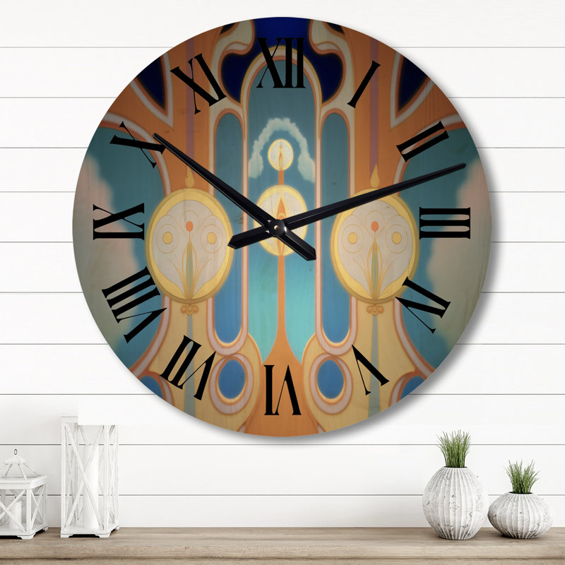 Horloge murale surdimensionnée en bois, Grand