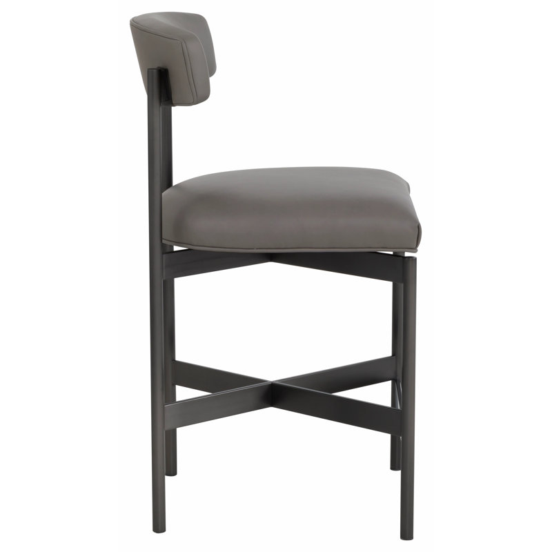 Upholstered Stool with Metal Frame, Turquoise (8789 91)