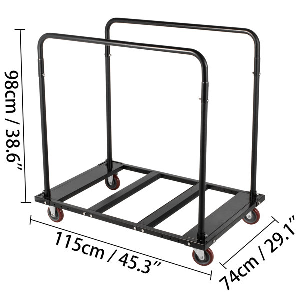 Stalwart Dolly Cart - Moving Cart with Roller Wheel Casters