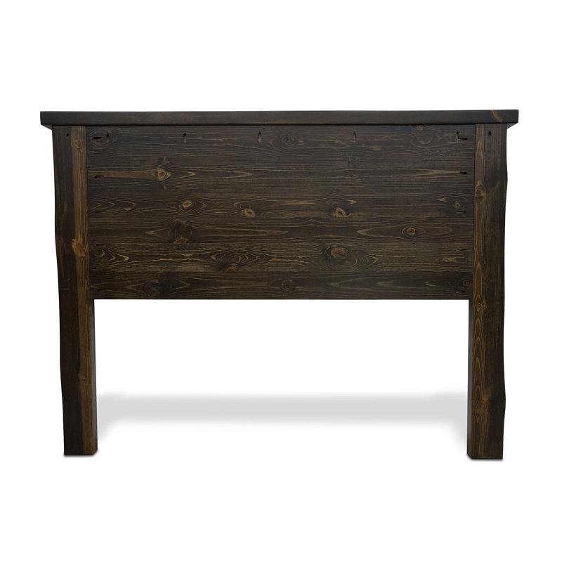 Apgar Collection Rough Sawn Solid Slab Headboard, California King - Jacobean Stain and Clear Lacquer Finish, California King