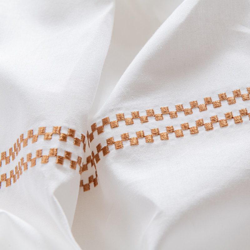 Ensemble de housse de couette 100% coton percale Meadowpark Hotel Collection - Ensemble de literie 3 pièces frais, frais et respirant Certified Certifié OEKO-TEX