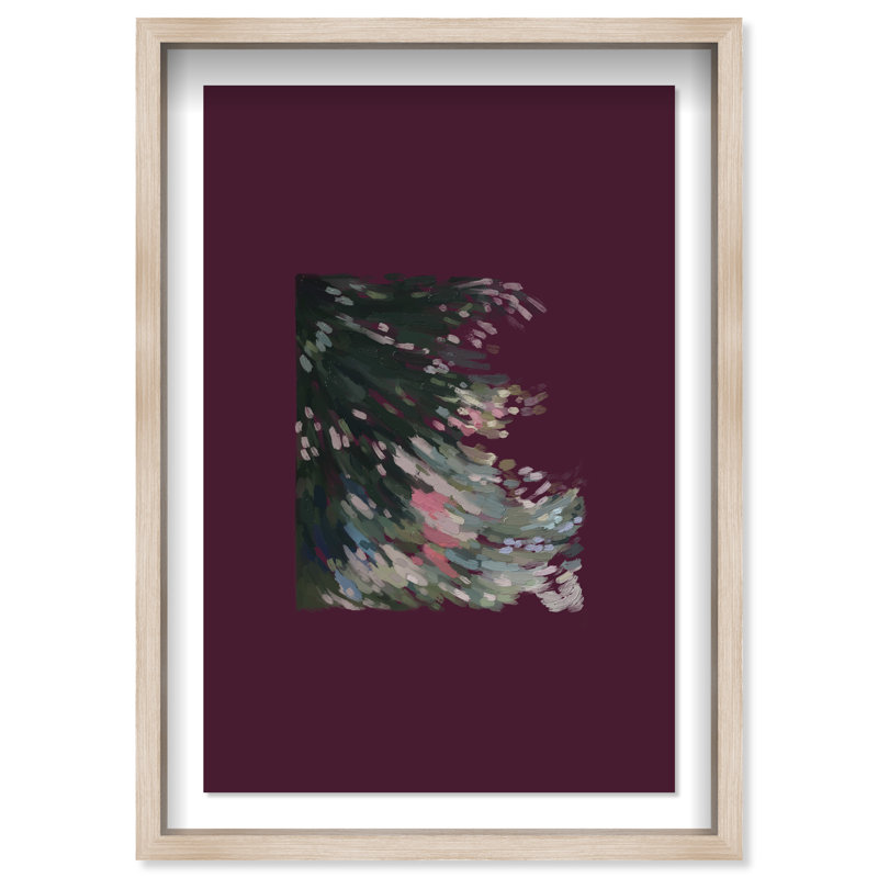 Falling Delicately Print by Oliver Gal, 17.5"H x 25.5"W, Natural Oak Shadowbox
