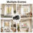Lachina Arnel 1 Inch Window Curtain Rod with Aluminium Finials, Adjustable Heavy Duty Modern Drapery Pole for Outdoor/Indoor-1472476172-1412087197