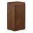 Kade Faceted Wood Side Table in Walnut