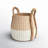Armadi Two Tone Wicker Basket with Handles-608089933