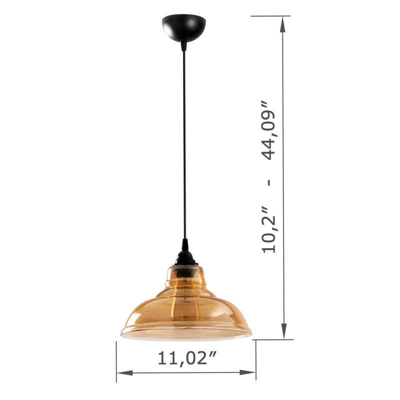 Luminaire suspendu en métal