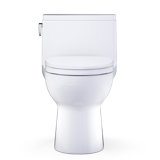 TOTO Redington 1G One-Piece Elongated 1.0 GPF WASHLET+ and Auto Flush Ready Universal Height Toilet with CEFIONTECT and SS124 SoftClose Seat, Bone - MS672124CUFG#03