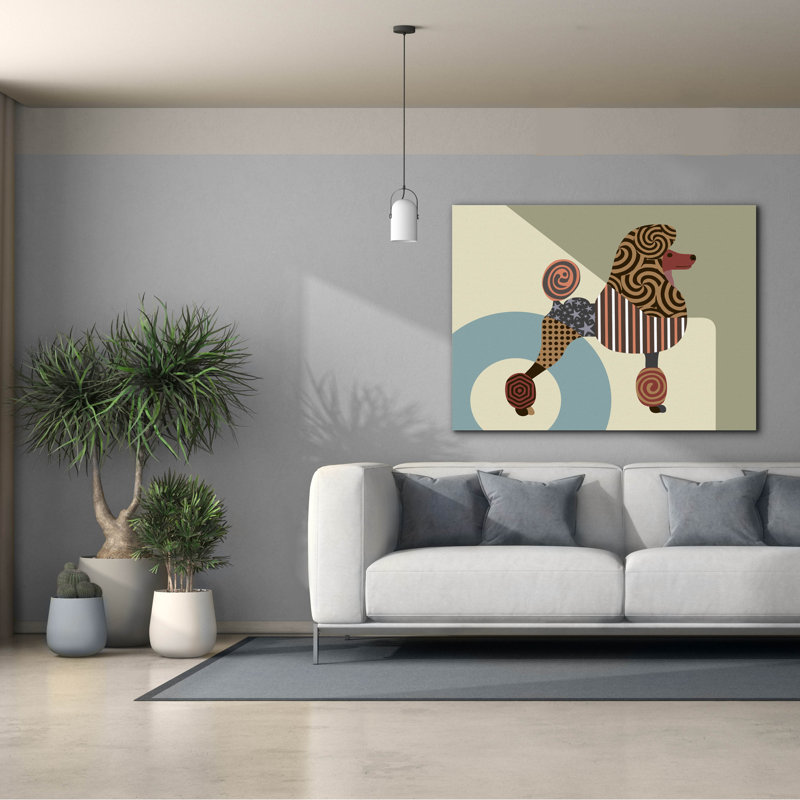 «Poodle Dog» par Lanre Adefioyue, H 40 po x l 54 po x P 1,5 po