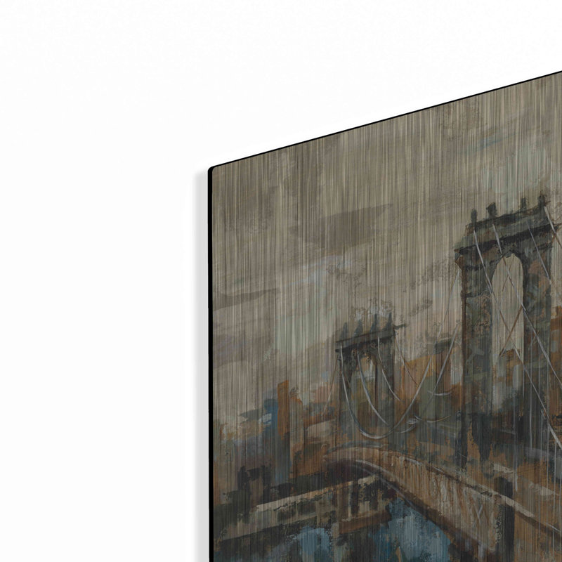 «New York View» par Silvia Vassileva, art mural en métal, H 12 po x l 16 po