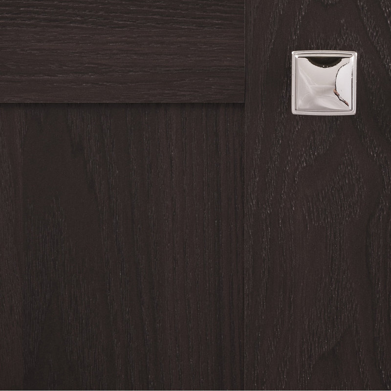 Poignée carrée de la collection Bridges - Poignée d'armoire chromée de 1-1 / 4 po x 1-1 / 4 po - Quincaillerie transitionnelle et décorative pour tiroirs et armoires