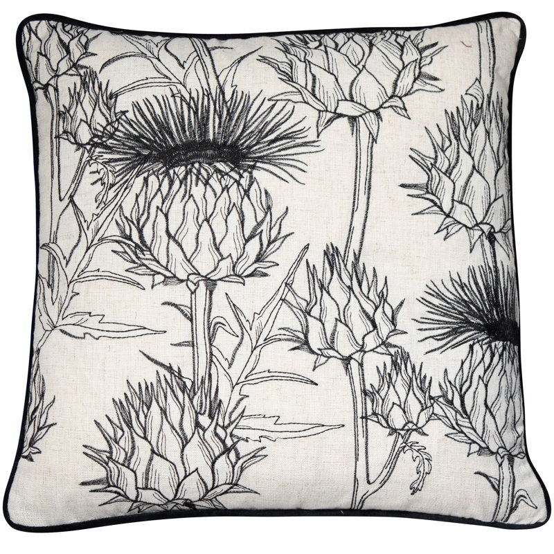 Raymund Feather Abstract Square Throw Cushion