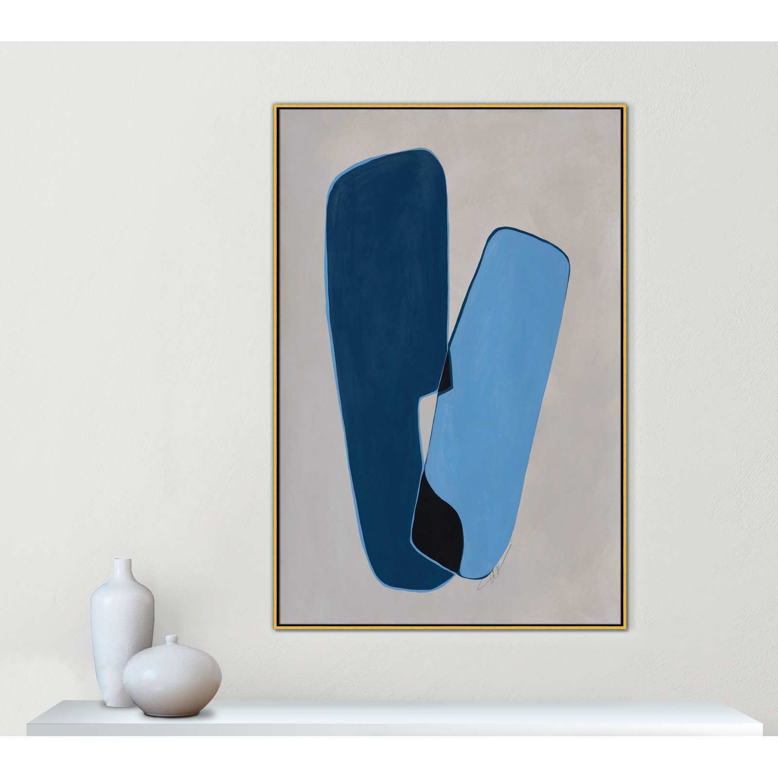 In Unity Collection "In Unity II" Print, 61.5" H x 41.5" W x 2" D, Gold Framed