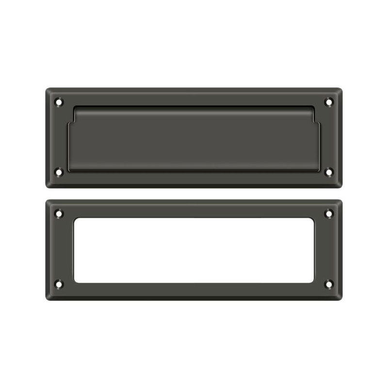 Brass Mail Slot, Oil Rubbed Bronze, 2.875" H x 8.875" W x 0.5" D