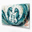 «Coastal Seahorse Family», art mural sur toile vert-1280772327