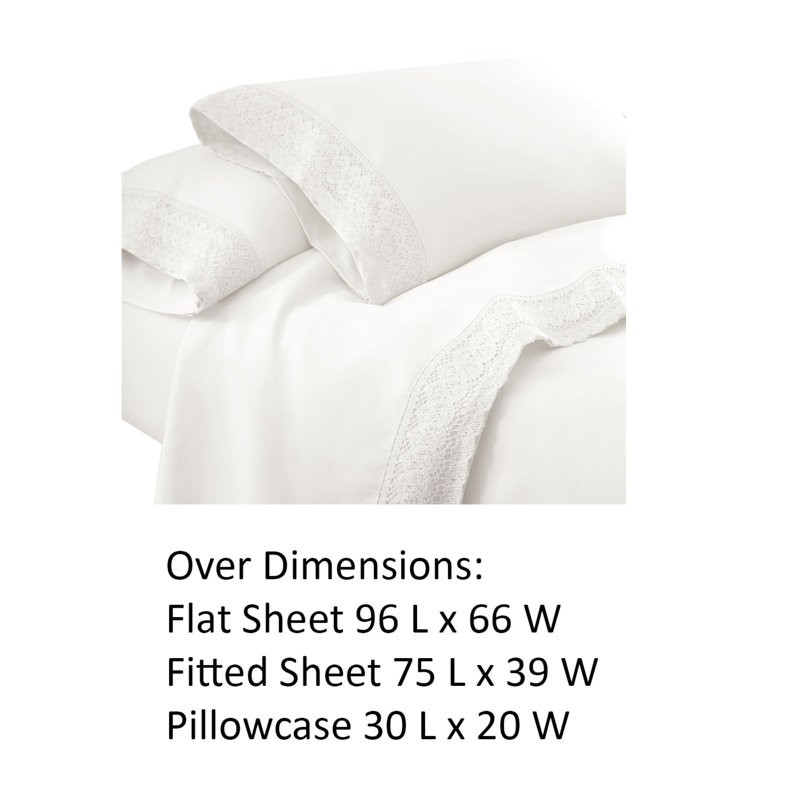 Ensemble de draps Udine, Blanc