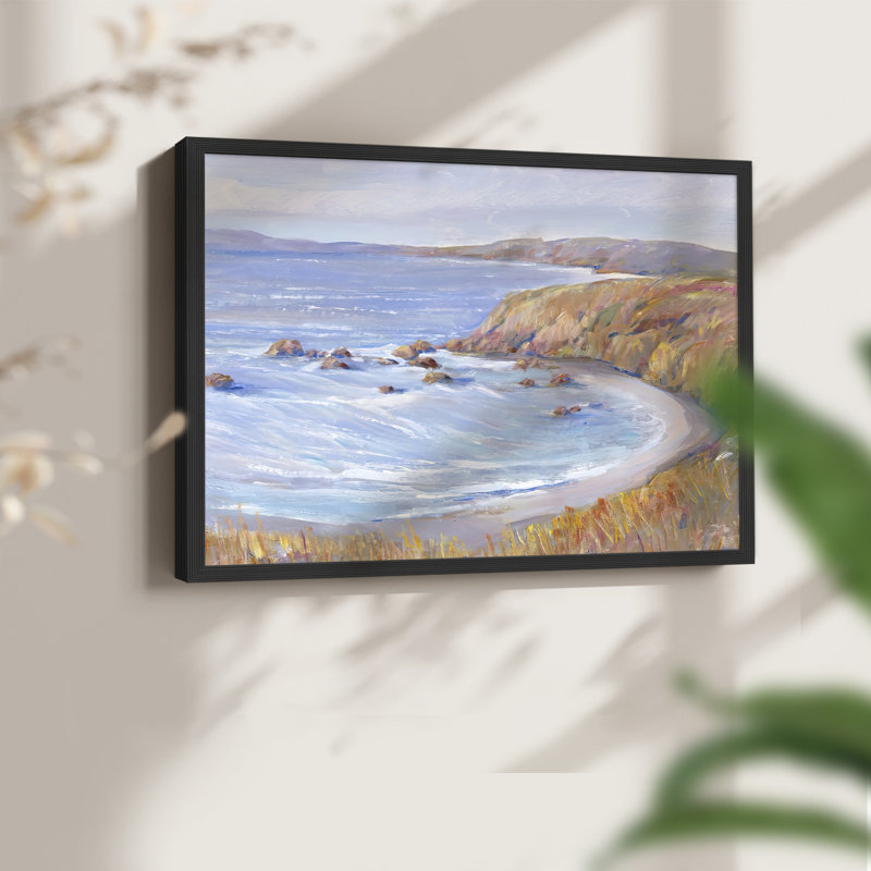 Le long de la côte II - Reproduction encadrée - Restickable, H 8 po x l 10 po, Noir