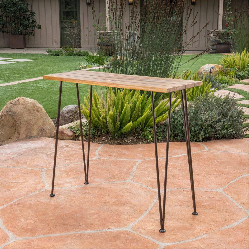 TABLE DE TABLE EN BOIS ET MÉTAL DENALI INDUSTRIAL