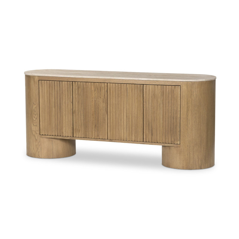 Giovani Media Console, Natural Light Oak