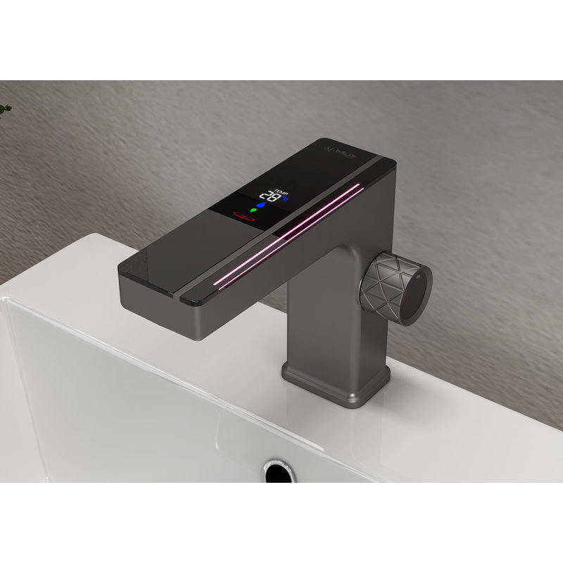 Robinet de lavabo de salle de bain, Gris mat