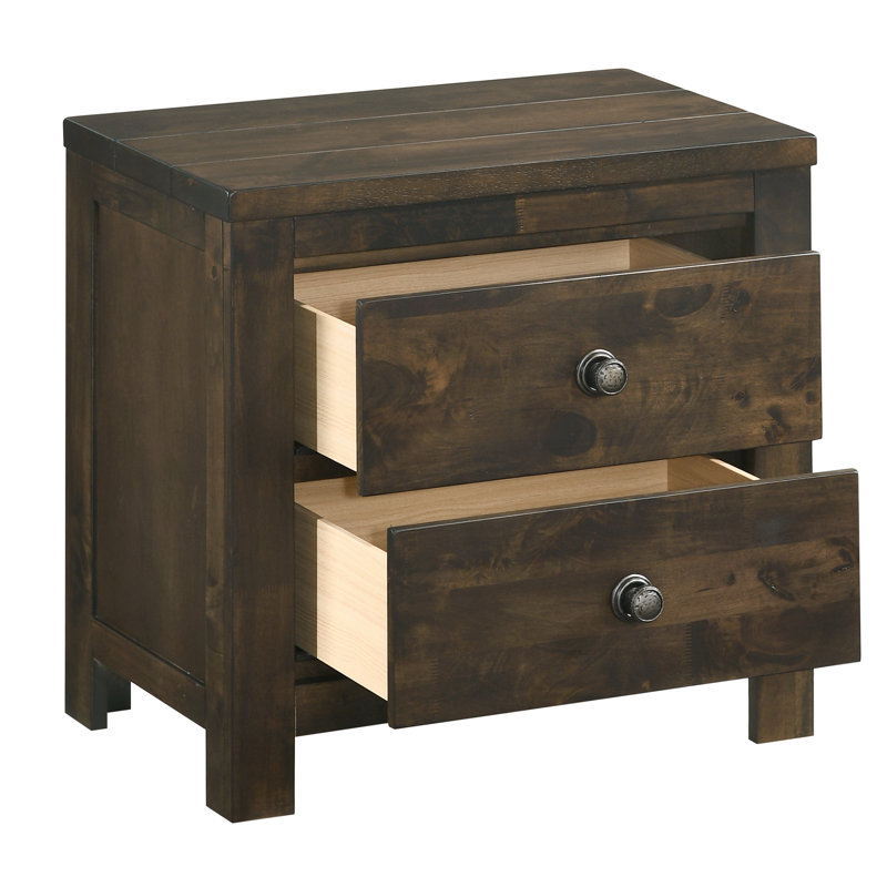 26.38'' W Solid Wood Nightstand