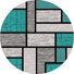 Turquoise/Gris Pâle