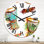 Traditional Tam Tam Drums IV - Horloge murale bohémienne et éclectique