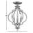 Oswald 3-Light 11" Flush Mount in Bronze-1602500633