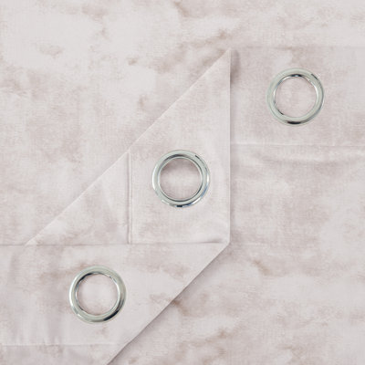 Hollange Crushed Velvet Eyelet Windows Panel Curtains