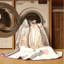Tapis beige moderne et contemporain lavable à la machine Pryer-748463683