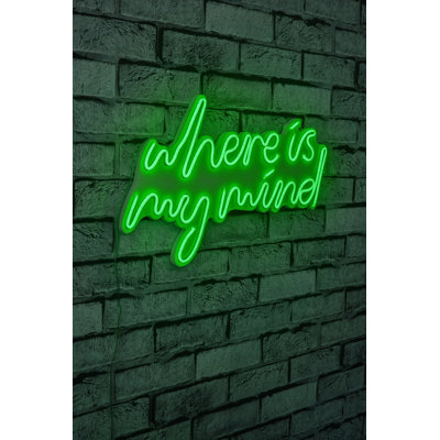 Flexible LED Neon Strip Light - Waterproof Green Decorative Lighting, 10.26 x 11.8 x 0.8 inches | 12V DC | 180 Lumens, 3200K | PVC Foam Template, Built-in Wall Hanging System, 40,000-Hour Lifespan, Perfect for Home Decor