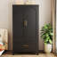 60? White Metal Wardrobe With 1 Drawer-1490928346