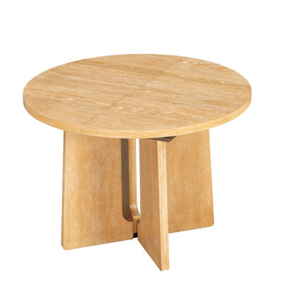 Table de salle à manger ronde en bois massif