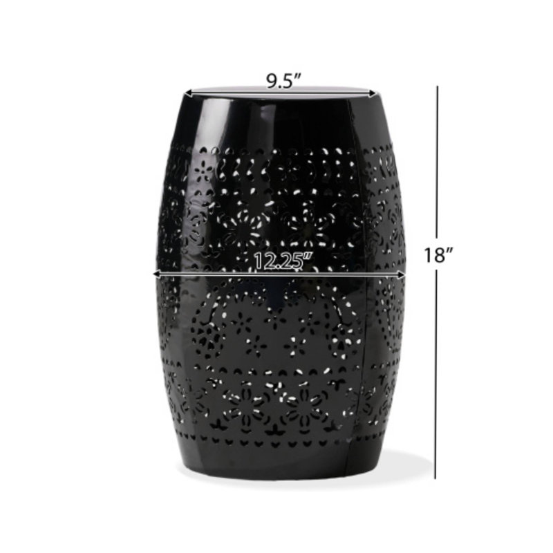 Table d'appoint Ruby Black, Noir