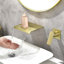 Robinet de lavabo de salle de bain mural à 1 poignée