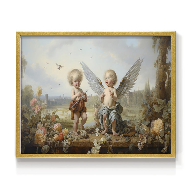 Angels From Above-XXIII -Framed Print - Restickable, 8" H x 10" W