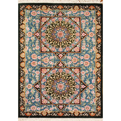 Azerbaijan Hand Knotted Wool Floral Indoor Rug