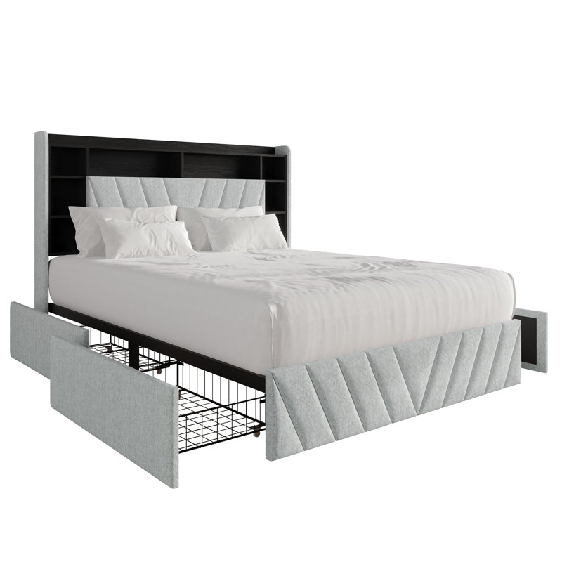 LIT PLEINE GRÈCE EN CHENILLE GRIS CLAIR, LIGHT GREY, FULL