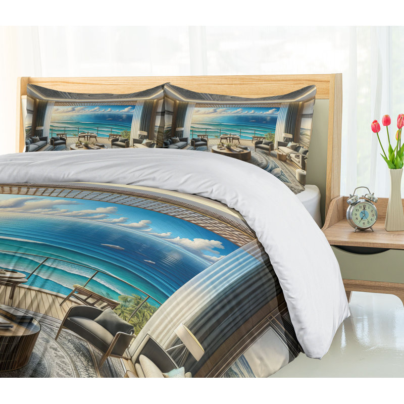 Fantasy Scenery Duvet Cover, California King Duvet Cover + 2 Standard Shams