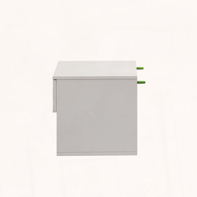 Set of 2 Wall-Mounted Nightstands with Open Shelf
