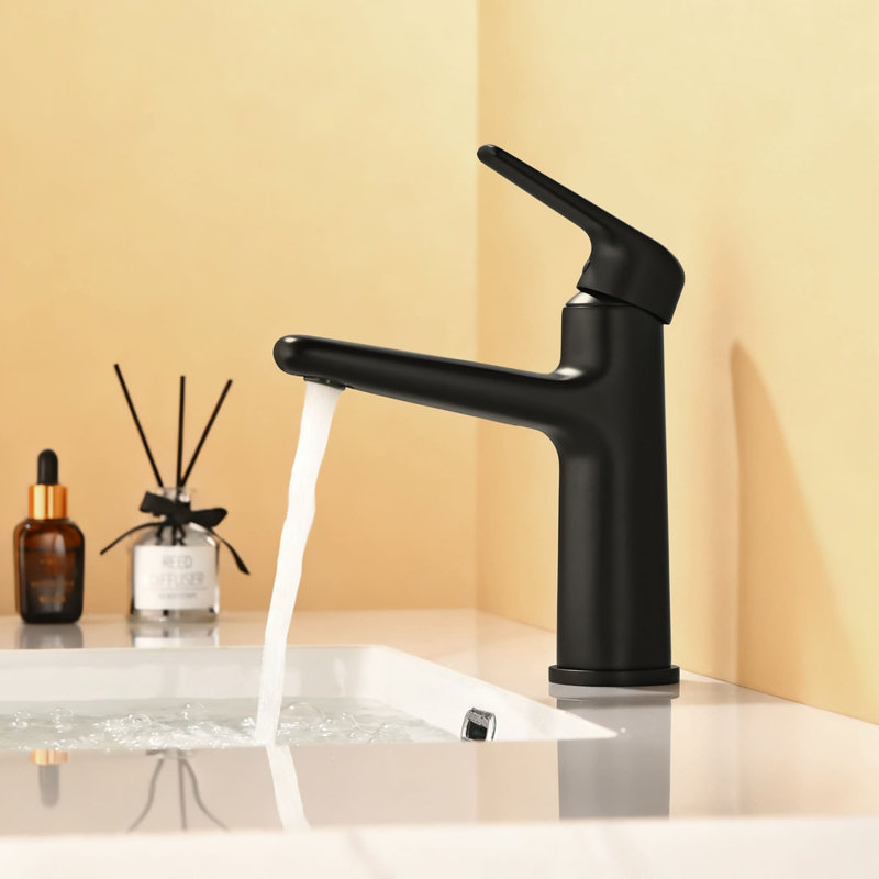 Single Hole Bathroom Faucet With Pop-Up Drain Single Handle Bathroom Sink Faucets Brass Vanity Basin Taps With Valve