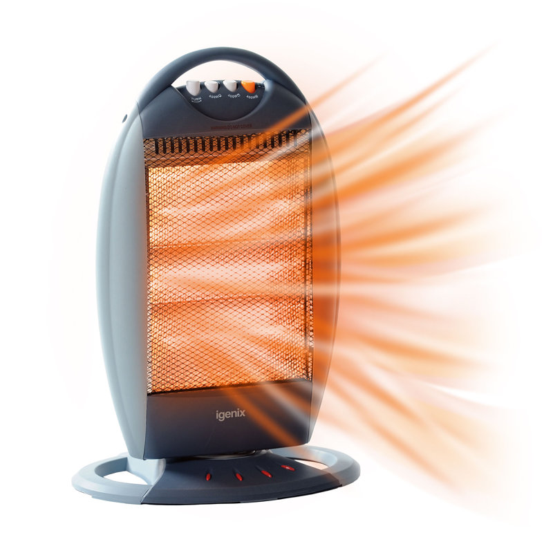 Igenix 1200W Halogen Heater Grey/Blue