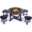 Alveiro Round Iron Fire Pit