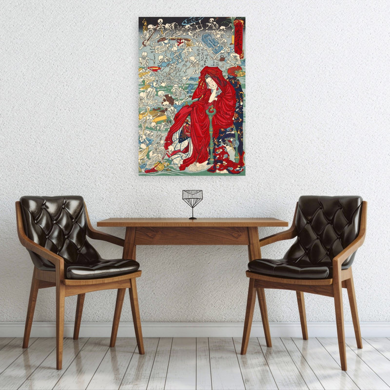 «Jigoku Dayu Classic Vintage Spring», reproduction d'art murale, H 36 po x l 24 po