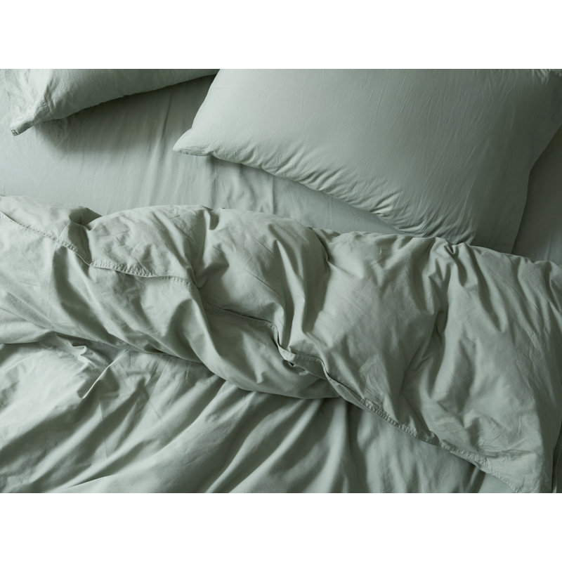Duvet Cover, King/Cal King Duvet Cover, Sage
