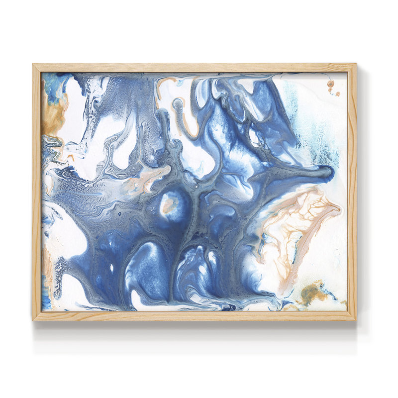 «Dancing Blue II», reproduction encadrée, H 11 po x l 14 po, Naturel