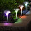 Éclairage solaire de sentier avec DEL à changement de couleur, résistant aux intempéries pour le jardin, la pelouse et les allées-135509767