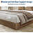 Queen Wood Platform Bed Frame, Fluted Minimalist Design, Walnut-1892258231-1892258237